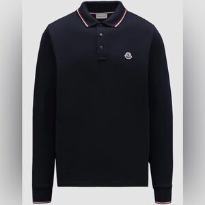 Men's Navy Blue Moncler Polo Shirt